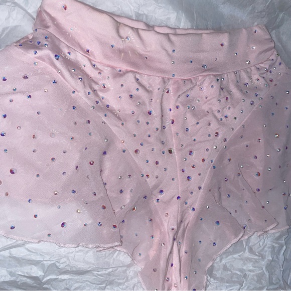 Pink Rhinestone Embellished Fairy shorts - Picture 3 of 5